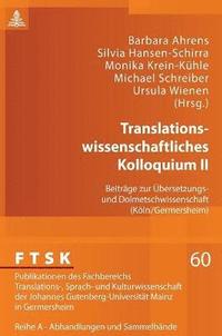 bokomslag Translationswissenschaftliches Kolloquium II