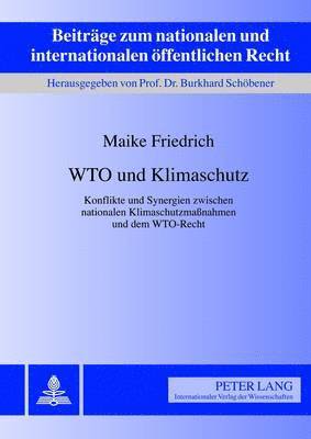 bokomslag Wto Und Klimaschutz