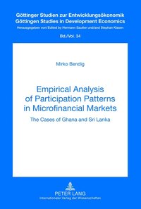bokomslag Empirical Analysis of Participation Patterns in Microfinancial Markets