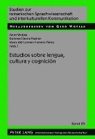 bokomslag Estudios Sobre Lengua, Cultura Y Cognicin