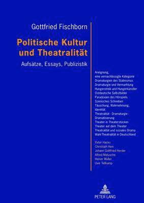 bokomslag Politische Kultur Und Theatralitaet
