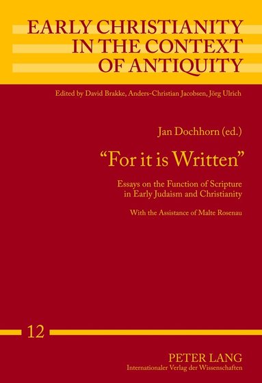 Jan Dochhorn - «For it is Written», Inbunden