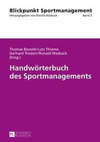 bokomslag Handwoerterbuch Des Sportmanagements