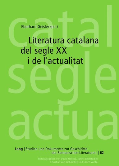 Eberhard Geisler - Literatura catalana del segle XX i de l’actualitat, Inbunden