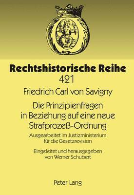 bokomslag Die Prinzipienfragen in Beziehung Auf Eine Neue Strafproze-Ordnung