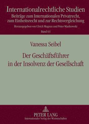 Der Geschaeftsfuehrer in Der Insolvenz Der Gesellschaft 1