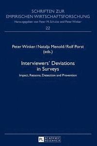 bokomslag Interviewers Deviations in Surveys