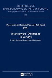 bokomslag Interviewers' Deviations in Surveys