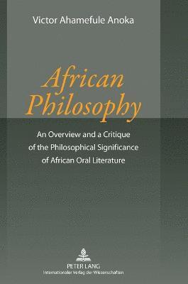 African Philosophy 1