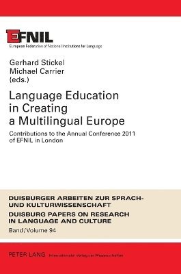 bokomslag Language Education in Creating a Multilingual Europe