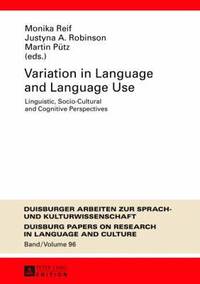 bokomslag Variation in Language and Language Use