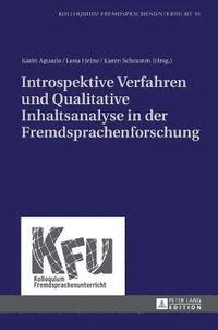 bokomslag Introspektive Verfahren und Qualitative Inhaltsanalyse in der Fremdsprachenforschung
