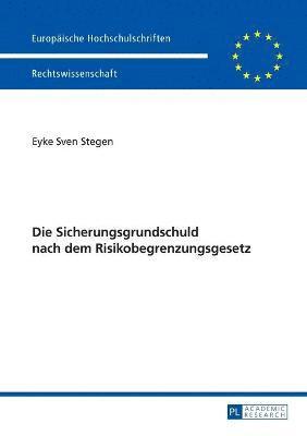 bokomslag Die Sicherungsgrundschuld Nach Dem Risikobegrenzungsgesetz