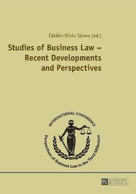 bokomslag Studies of Business Law - Recent Developments and Perspectives