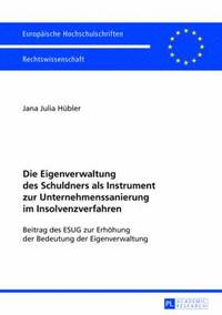 bokomslag Die Eigenverwaltung Des Schuldners ALS Instrument Zur Unternehmenssanierung Im Insolvenzverfahren