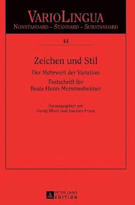 bokomslag Zeichen und Stil