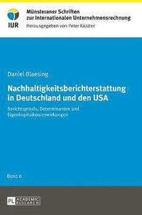 bokomslag Nachhaltigkeitsberichterstattung in Deutschland und den USA