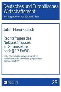 bokomslag Rechtsfragen des Netzanschlusses im Stromsektor nach  17 EnWG