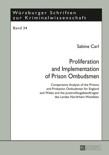 bokomslag Proliferation and Implementation of Prison Ombudsmen