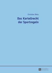 bokomslag Das Kartellrecht Der Sportregeln