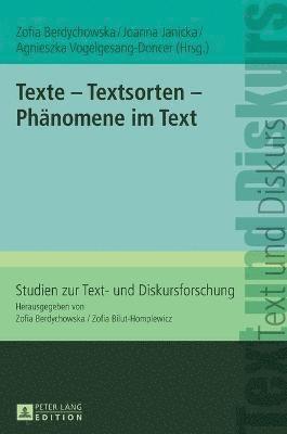 Texte - Textsorten - Phaenomene im Text 1