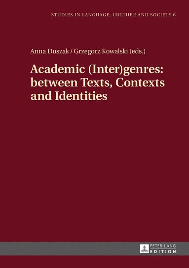 bokomslag Academic (Inter)genres: between Texts, Contexts and Identities