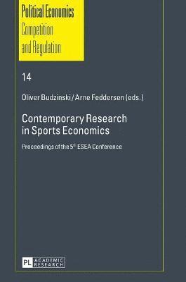 Contemporary Research in Sports Economics 1