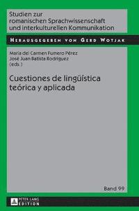 bokomslag Cuestiones de linguestica terica y aplicada