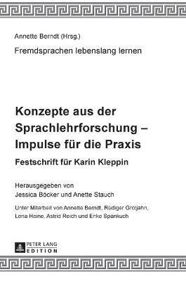 bokomslag Konzepte aus der Sprachlehrforschung - Impulse fuer die Praxis