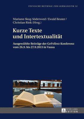 bokomslag Kurze Texte Und Intertextualitaet