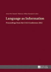 bokomslag Language as Information