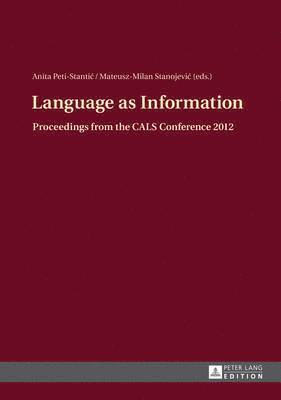 bokomslag Language as Information