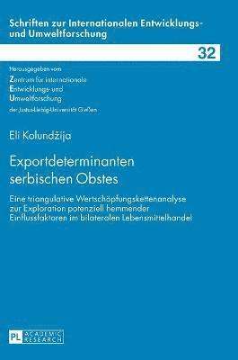 bokomslag Exportdeterminanten serbischen Obstes