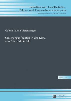 bokomslag Sanierungspflichten in Der Krise Von AG Und Gmbh