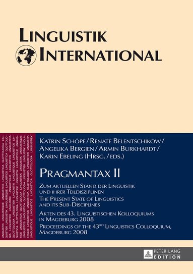 Katrin Schöpe, Renate Belentschikow, Angelika Bergien, Armin Burkhardt - Pragmantax II, Inbunden