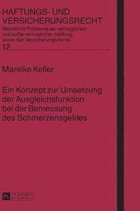 bokomslag Ein Konzept zur Umsetzung der Ausgleichsfunktion bei der Bemessung des Schmerzensgeldes