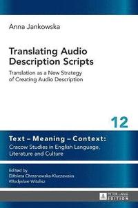 bokomslag Translating Audio Description Scripts