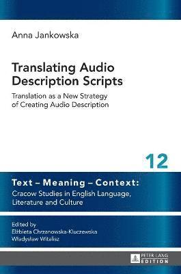 bokomslag Translating Audio Description Scripts