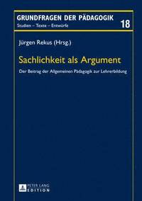 bokomslag Sachlichkeit ALS Argument