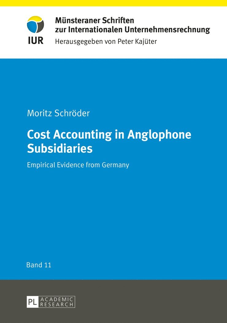 Cost Accounting in Anglophone Subsidiaries 1