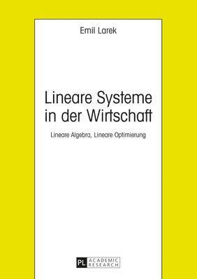 bokomslag Lineare Systeme in Der Wirtschaft