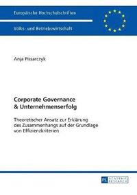 bokomslag Corporate Governance und Unternehmenserfolg