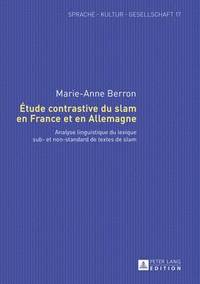 bokomslag Etude Contrastive Du Slam En France Et En Allemagne