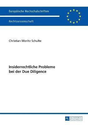 Insiderrechtliche Probleme Bei Der Due Diligence 1