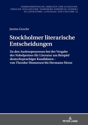 bokomslag Stockholmer literarische Entscheidungen