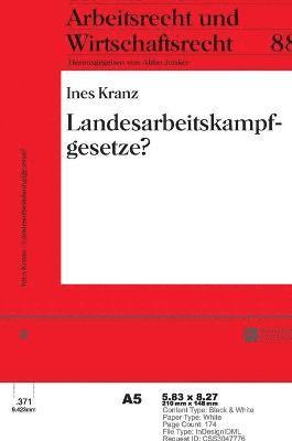 Ines Kranz, Abbo Junker - Landesarbeitskampfgesetze?, Häftad