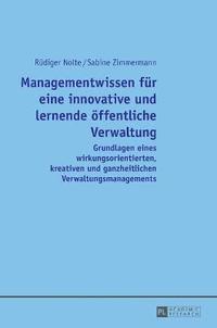 bokomslag Managementwissen fuer eine innovative und lernende oeffentliche Verwaltung