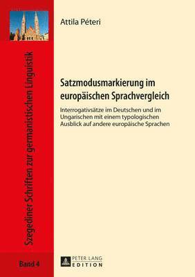 bokomslag Satzmodusmarkierung Im Europaeischen Sprachvergleich