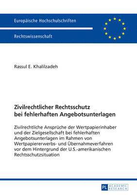 bokomslag Zivilrechtlicher Rechtsschutz Bei Fehlerhaften Angebotsunterlagen