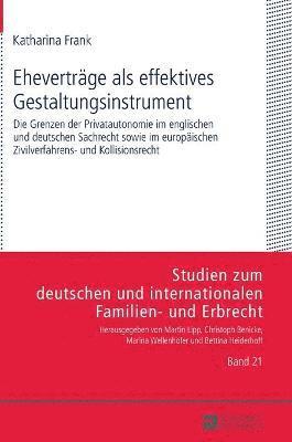 Katharina Frank, Martin Lipp - Ehevertraege als effektives Gestaltungsinstrument, Inbunden